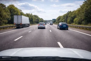 forward facing dash cam view