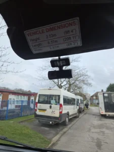 minibus dash cam installation