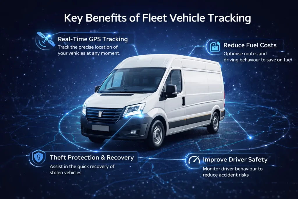 vehicle tracking for fleets vans hgv ACS installs UK